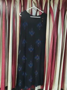 Black Printed Kurta