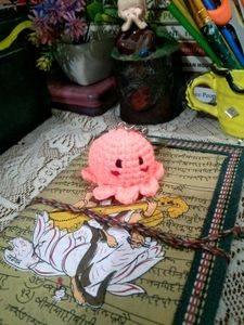 Cute Octopus Charm Key Ring