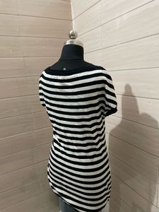 Striped Flamingo Print Dress