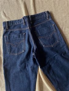 High Waist Slim Fir Blue Denim Jeans