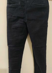 Men's Black Slim Fit Casual Pants