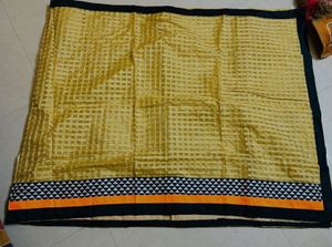 golden elegant saree