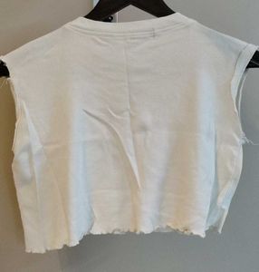 Graphic Print Crop Top