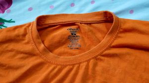 Orange Crew Neck T-Shirt - Size XL