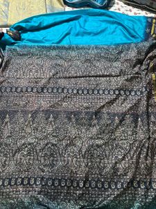 Pocket Size Beautiful Ombre Blue Saree