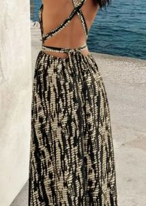 abstract maxi dress