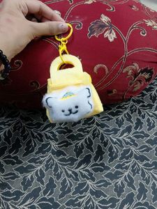 Cute Bear Pouch Keychain
