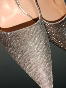 Black Shimmery Pumps