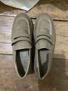 Zara pu leather loafers