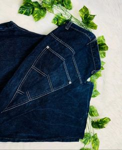 Wide Leg Denim Jeans