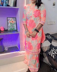 Embroidered Sharara Set