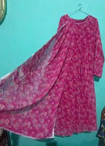 Beautiful Anarkali Suit 🩷 With Dupatta