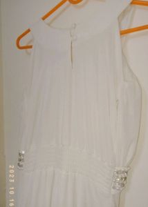 WHITE ELEGANT DRESS