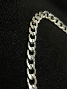 Silver Curb Chain Necklace