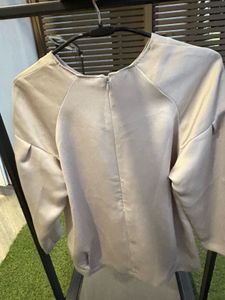 Silver Silk Blouse