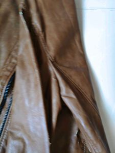 Zara Brown Faux Leather Jacket