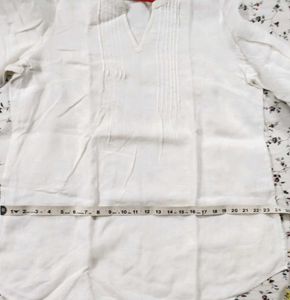 XXL M&amp;S White Linen Tunic