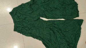 Emerald Green Palazzo Pants