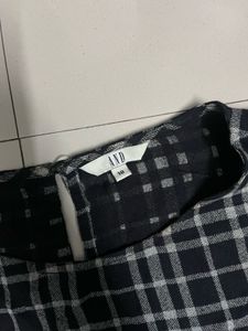 AND Black Checker Blouse