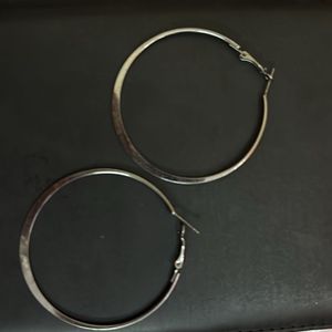 Silver Hoop Earrings