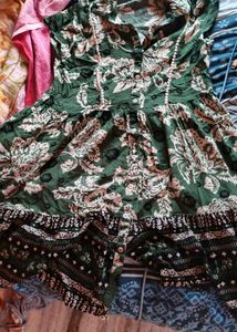Zudio Green Dress