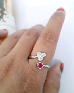 925 Silver Adjustable Ring
