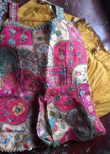 Embroidered Lahenga for Haldi