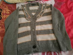 Striped Knit Cardigan