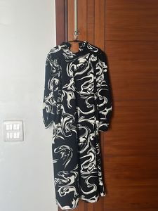 Black & White Print Dress