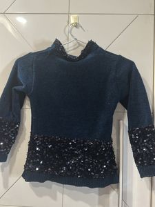 Girls&#39; Sparkly Timestar Sweater