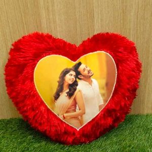 Heart Shape Customized Pillow Photos