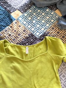 Green full sleeves Top