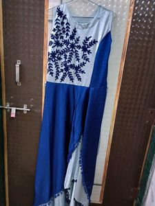 Stylish Blue &amp; Silver Dress