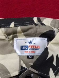 Stylish Floral Print Shirt Short Sleeve