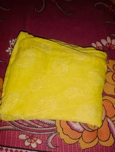 Yellow Embroidered Dupatta