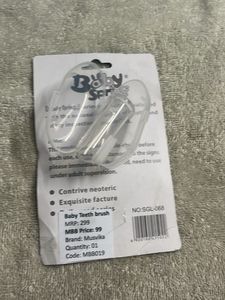 1 Pack Useful Baby Finger Toothbrush Soft Silicone