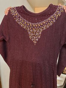 Elegant Maroon Maxi Dress