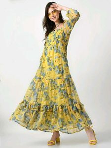 New Stayle Beautiful Women Gown Dress Inpoted Dres