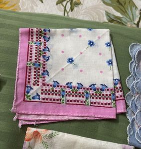 Vintage Floral Handkerchief