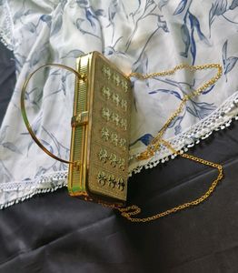 Richy Looks Party Wear 2 in 1 Clutch Metal