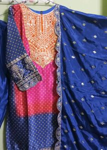 New/Unused Beautiful Chanderi Silk Kurta Set