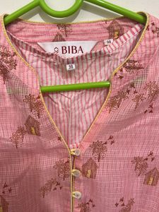 Price Drop ‼️Prettiest 🌸BIBA Pink L Size Kurta