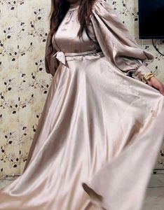 Elegant Champagne Maxi Dress