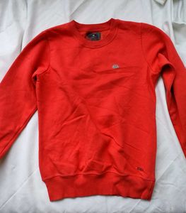 Red And Blue Pullover Sweatshirt