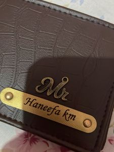 Personalized Brown Wallet