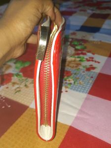 Red Color Hand Clutch