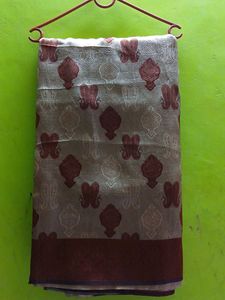 Elegant Patterned Saree (Worn Once )