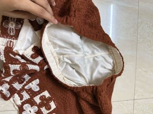 Crochet Brown Bikini Set
