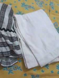 🤍Full White Iner Frock..