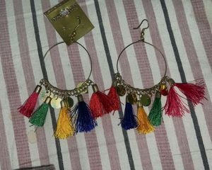 thread ear rings
